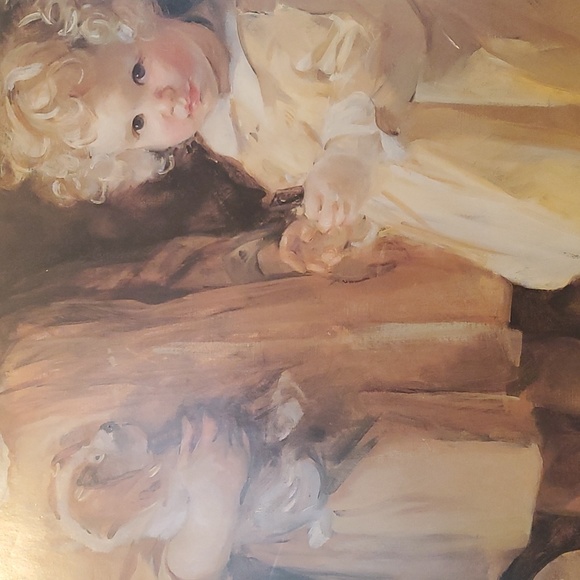 Rare Framed, Art print - Two Little Sisters by Alice Kent Stoddard - Picture 6 of 8